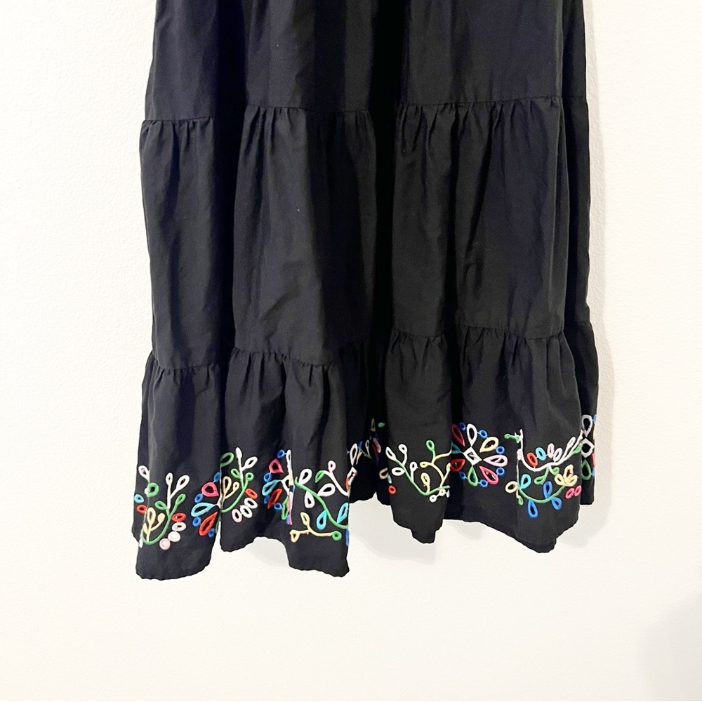 Johnny Was Jade AMANZA EYELET MINI DRESS Black Size Large L - Picture 3 of 6